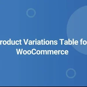 Product Variations Table for WooCommerce