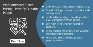 WooCommerce Tiered Pricing Price By Quantity Plugin