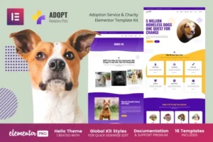 Adopt – Adoption Service & Charity Elementor Template Kit