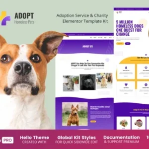 Adopt – Adoption Service & Charity Elementor Template Kit