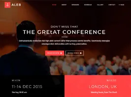 Aleb – Event Conference Onepage WordPress Theme