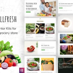 Allfresh – Grocery Store Elementor Template Kit