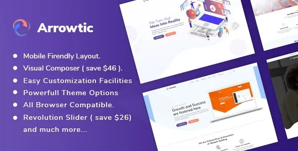 Arrowtic 2.0.7 – Digital Marketing Agency WordPress Theme