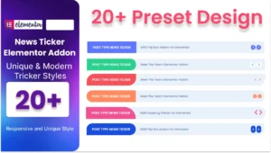 News Ticker Addon For Elementor