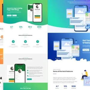 Baha – Apps Landing Elementor Template Kit