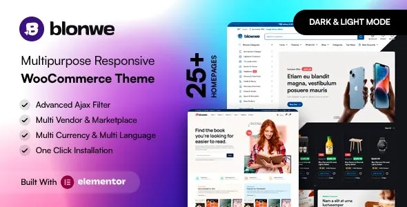 Blonwe 1.2.0 – Multipurpose WooCommerce Theme