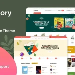 Bookory 2.2.1 – Book Store WooCommerce Theme