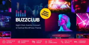 Buzz Club – Night Club, DJ & Music Festival Event WordPress Theme