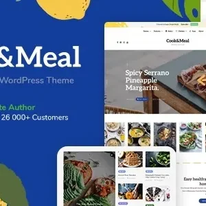 Cook&Meal – Food Blog & Recipe WordPress Theme