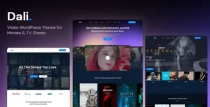 Dali – Movies & TV Shows WordPress Theme