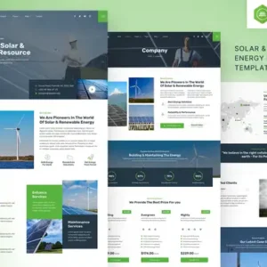 Dometric Solar & Renewable Energy Elementor Template Kit