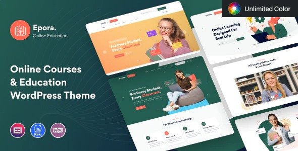 Epora 1.0.8 – Online Courses & Education WordPress Theme