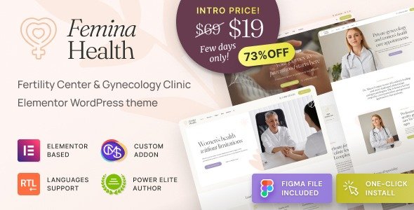 Femina Health 1.0.1 – Fertility Clinic Medical WordPress Theme