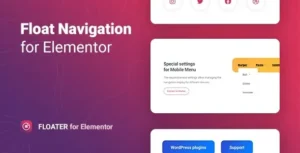 Floater  – Sticky Navigation Menu for Elementor