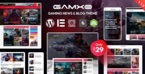 Gamxo  – WordPress Gaming News & Blog Theme