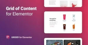 Grider  – Grid of Content and Products for Elementor