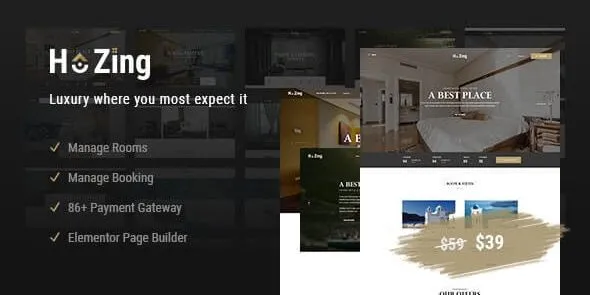 Hozing 1.2.7 – Hotel Booking WordPress Theme