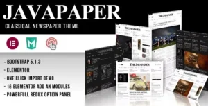 Javapaper  – Classic Newspaper Theme