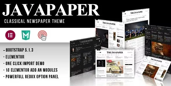 Javapaper 1.7 – Classic Newspaper Theme