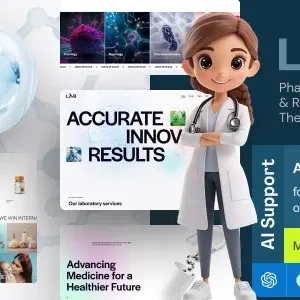 Lab 1.0 – Pharmacy, Laboratory & Research WordPress Theme