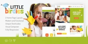 Little Birdies – A Multipurpose Children Kindergarten WordPress Theme