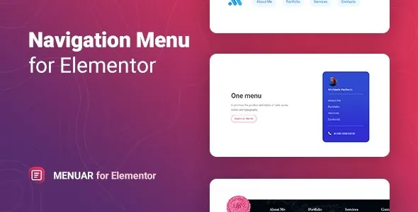 Menuar 1.0.5 – Navigation Menu for Elementor