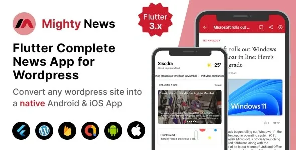 MightyNews 19.11.2024 – Flutter News App with WordPress Backend