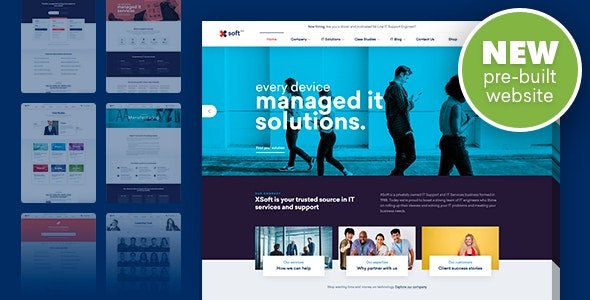 Nanosoft 1.2.9 – WP Theme for IT Solutions and Services Company