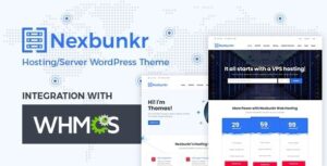 Nexbunker  – Hosting/Server WordPress Theme + WHMCS