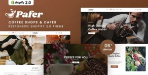 Pafer – Coffee Shops & Cafes Shopify 2.0 Theme