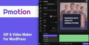 Pmotion  – Animated GIF and Video Maker For WordPress