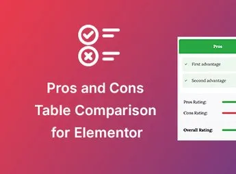 Pros & Cons Widget for Elementor