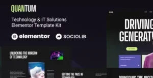 Quantum – Technology & IT Solutions Elementor Template Kit