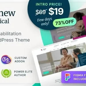 Renew Medical 1.0.7 – Physiotherapy & Rehabilitation Clinic Medical WordPress Theme