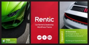 Rentic – Car Rental & Dealership WordPress Theme