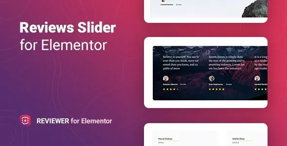 Reviewer 1.0.8 – Reviews Slider for Elementor