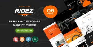 Ridez – Bike & Accessories Shopify Theme OS 2.0