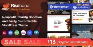 RiseHand  – Charity & Donation WordPress Theme