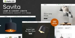 Savita – Lamp & Luxury Lights Responsive Shopify 2.0 Theme