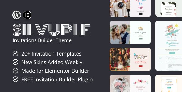 Silvuple Online Invitation Maker Theme