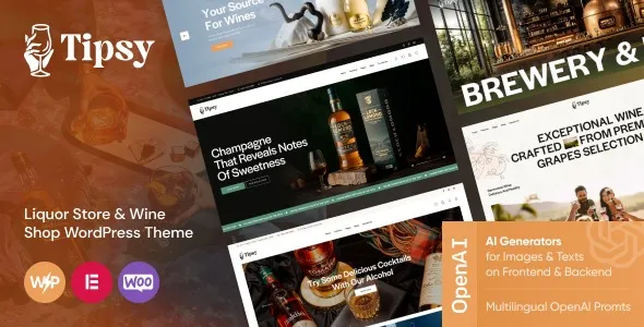 Tipsy 1.0.0 – Liquor Store & Wine Shop WordPress Theme