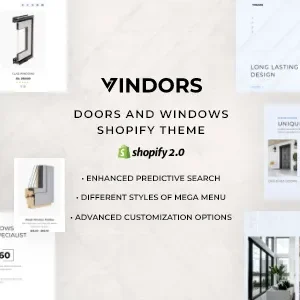 Vindors - Door Systems & Windows Shopify Theme