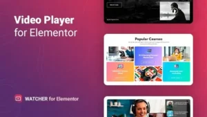 Watcher  – Flexible Video Player for Elementor
