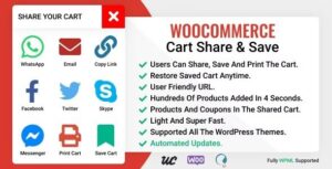 WooCommerce Cart Share and Save