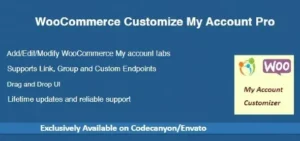 WooCommerce Customize My Account Pro