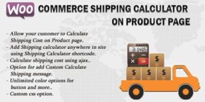 Woocommerce Shipping Calculator On Product Page