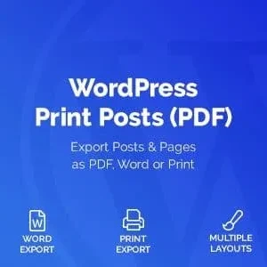 WordPress Print Posts & Pages (PDF) 1.5.11