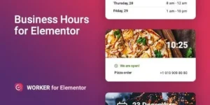 Worker– Business hours widget for Elementor