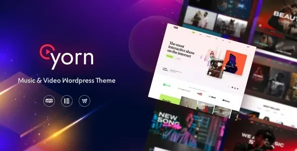 Yorn Music & Video WordPress Theme