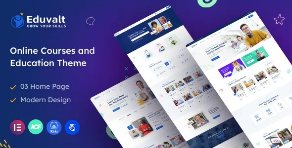 Eduvalt 2.0.2 – Online Courses & Education WordPress Theme + RTL